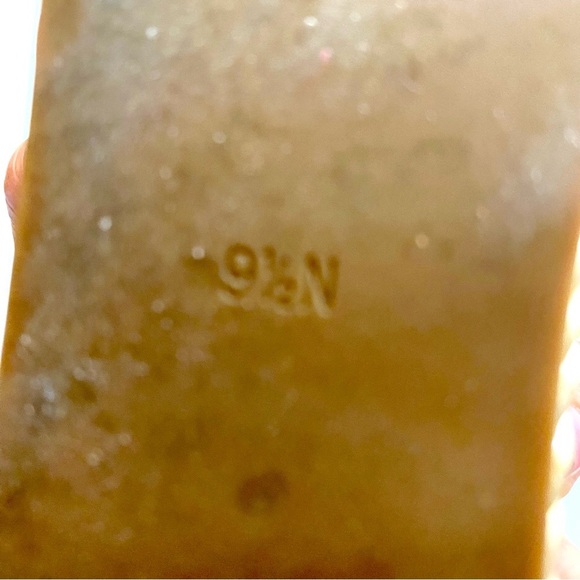 VANELi Clem Champagne Rope Gold-Studded Wedge Sandals Size 9.5N Rockstud Summer - Picture 12 of 16